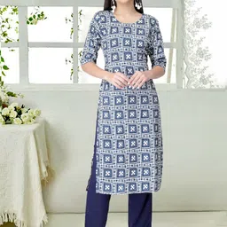 7Threads Women Ethnic Motifs Printed Regular Kurta with Trousers-picture-28