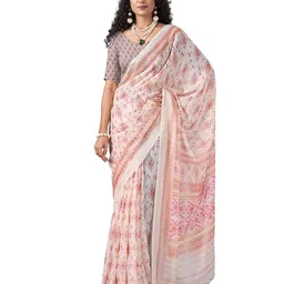 VIRENDRA TEXTILES Ethnic Motifs Pure Chiffon Saree-picture-22