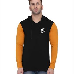 BEYOU FASHION Men Hooded Monochrome Slim Fit T-shirt-picture-39