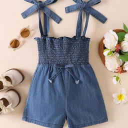 YK Infant Girls Shoulder Strap Pure Cotton Romper-image-58
