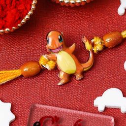 eCraftIndia Charmander Pokemon Design Thread Rakhi-image-48