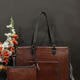 Bagsy Malone Animal PU Structured Tote Bag-image-86