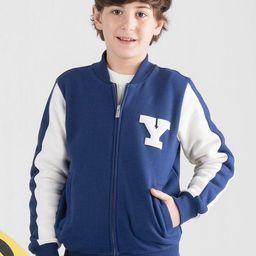 SPUNKIES Boys Open Front Jacket with Patchwork-picture-0