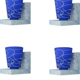 SOMIL Blue Glass Cylinder Printed Wall Lamps-image-63