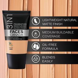 FACES CANADA Set Of 3 Hydra Foundation-18 ml With Strobe Cream-18 ml & Makeup Fixer-50 ml image 5