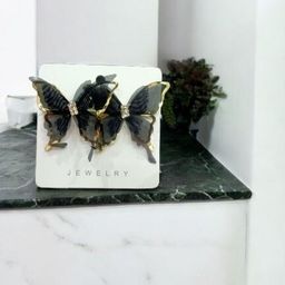 CIKIT Artificial Stones Studded Butterfly Shaped Studs-image-55