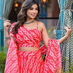 AKS Couture Printed Ready to Wear Lehenga & Blouse With Dupatta-picture-14