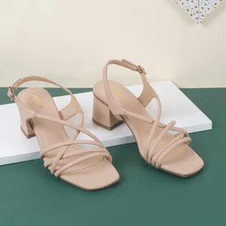Metro Women Block Sandals with Bows-24