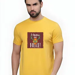 KaamBhari Graphic Printed Round Neck Pure Cotton Regular Fit T-shirt-picture-12