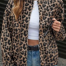 StyleCast Women Animal Printed Open Front Jacket-16