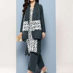 Aarika Woven Design Pure Wool Kurta with Trousers & Dupatta-picture-33