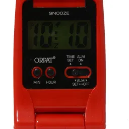 Digital Red Clock-24