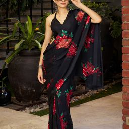 Sanwariya Silk Floral Satin Ready to Wear Bagh Saree-image-73