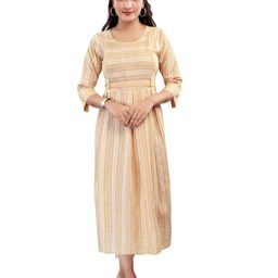 B2F Manufacturing & Designing Kurti Print Maternity Maxi Dress-image-65