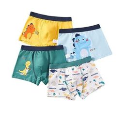 Teri Beri Boys Pack Of 4 Printed Mid Rise Cotton Boy Shorts-picture-33