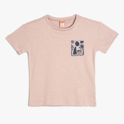 Koton Boys Henley Neck Pockets T-shirt-image-63