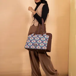 ZOUK Ethnic Motifs Printed Structured Shoulder Bag-10