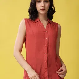 RANGRIWAZ Women Sleeveless Shirt Style Regular Top-picture-13