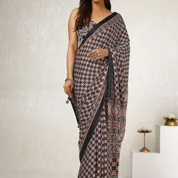 Soch Women Ethnic Motifs Pure Crepe Saree-picture-16