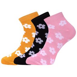 FABdon Women Pack Of 3 Patterned Ankle-Length Socks-picture-12
