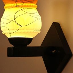 1ST TIME Yellow & White Solid Glass Traditional Cylinder Wall Lamps Wall Lamps-picture-35