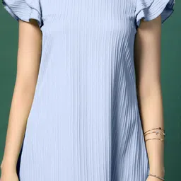 OMPAX Flutter Sleeve A-Line Dress image 3