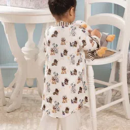 THE BABY TRUNK Boys Printed Kurta & Pyjamas Set image 4