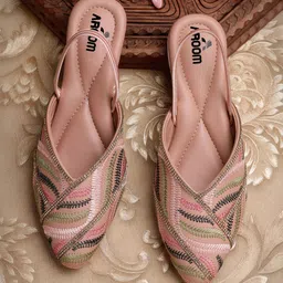 AROOM Women Mules Pointed Toe Ballerinas Flats-12
