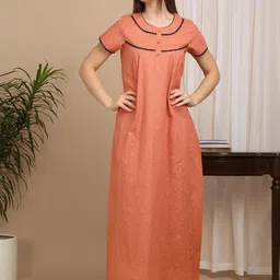 Sweet Dreams Women Printed Maxi Nightdress-picture-2