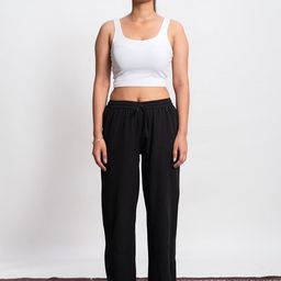 SVKETAIL Women Relaxed Straight Leg High-Rise Joggers Trousers-image-85