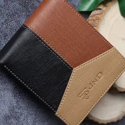 JND Men Textured Cut Work PU Two Fold Wallet-image-51