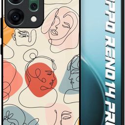 QRIOH Quirky Printed Oppo Reno14 Pro 5G Glass Back Case Mobile Accessories-picture-42