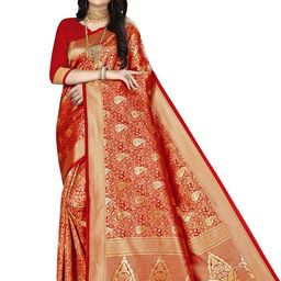 Maroosh Woven Design Zari Banarasi Saree-image-73