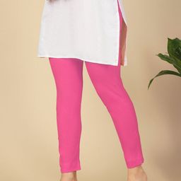 PYNK Women Mid-Rise Ankle-Length Leggings with Pocket-image-84