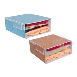prettykrafts Blue & Orange 2 Pieces Reusable Multi-Utility Organisers-17