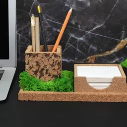 Bioq Brown Wooden Reusable Living Room Desk Organiser-23