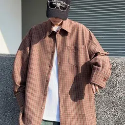 StyleCast x Revolte Men Gingham Checks Opaque Checked Casual Shirt-image-69