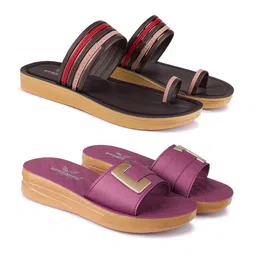 BERSACHE Women Set Of 2 Ultra Soft Flats-picture-49