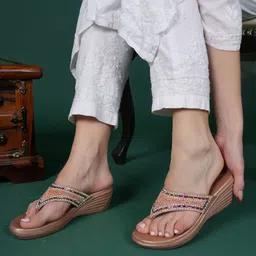 Anouk Women Embellished Wedge Heel Sandals-picture-58
