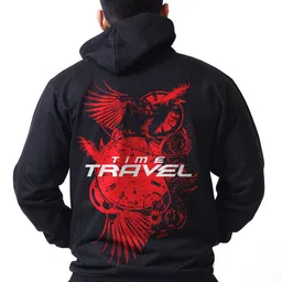 Bloopers Store Men Printed Hooded Cotton Pullover Sweatshirt-picture-29