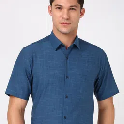 Peter England Men Cotton Spread Collar Formal Shirt-image-88