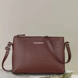 FLYING BERRY Textured PU Structured Sling Bag-picture-14