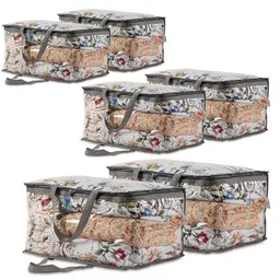 Kuber Industries Transparent 6 Pieces Reusable Multi-Utility Organisers image 2