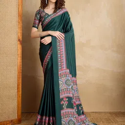 Stylum Ajrak Printed Saree-57