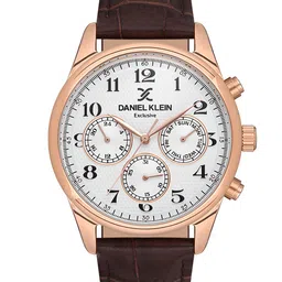 Daniel Klein Exclusive Men Dial & Leather Straps Analogue Watch DKX.1.13550-4-image-81