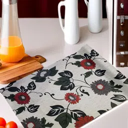 REVEXO Grey & Green Printed Water-Resistant Shelf Liner-image-87