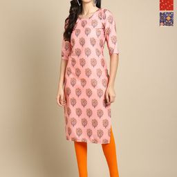 Anouk Rustic Women Pack of 3 Floral Printed Festive Straight Kurtas-51