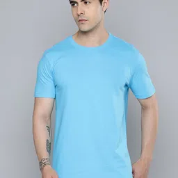 R.Code by The Roadster Life Co. Men Slim Fit Cotton T-shirt-image-15