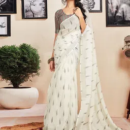 Satrani Ethnic Motifs Pure Cotton Ready to Wear Saree-28