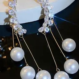 ONUYX Gold-Plated Alloy Zircon Earrings-image-64
